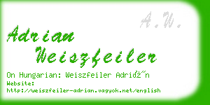 adrian weiszfeiler business card